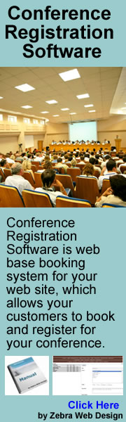 Conference Registration Software by Zebra Web Design